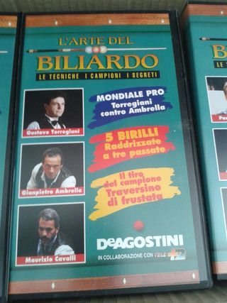 VHS L'Arte del Biliardo: 30 cassette