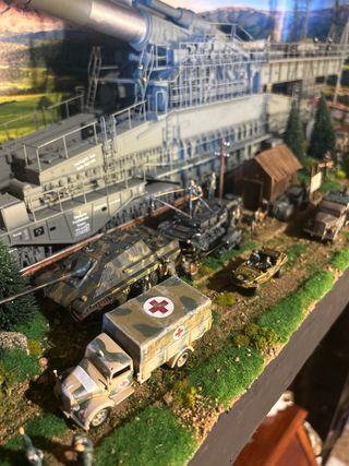 Maqueta cañón Dora: Guerra Mundial II