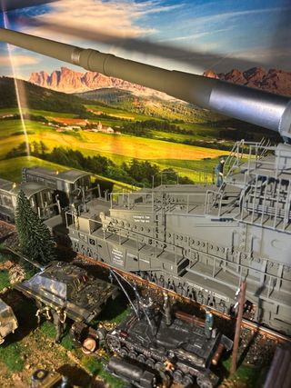 Maqueta cañón Dora: Guerra Mundial II