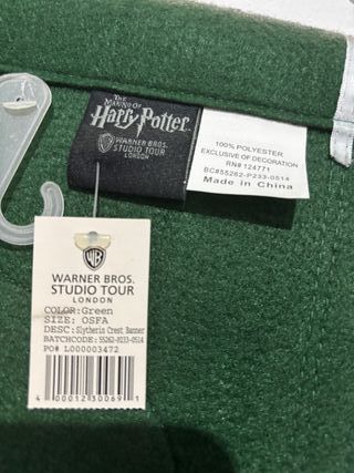 Bandera Slytherin Harry Potter oficial warner