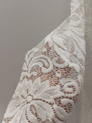 Blusa blanca encaje - Talla única