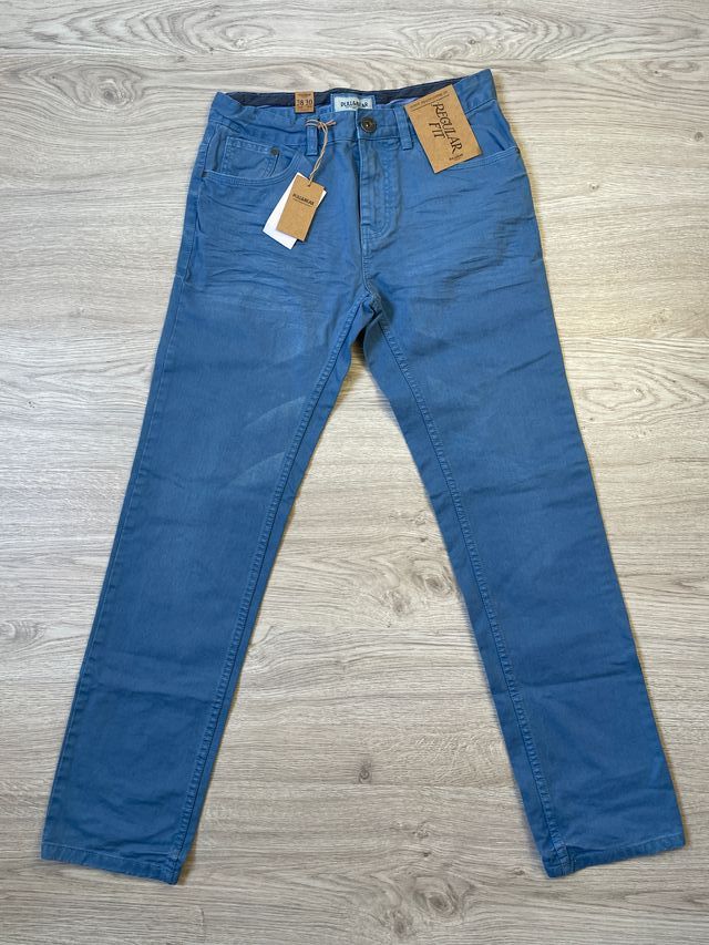 Pantalones vaqueros Pull&Bear azul