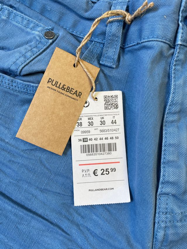 Pantalones vaqueros Pull&Bear azul