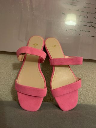 Sandalias rosa HM - talla 37