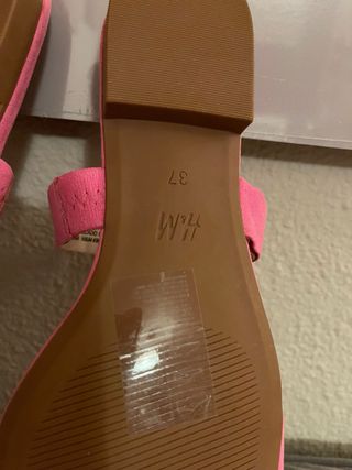 Sandalias rosa HM - talla 37