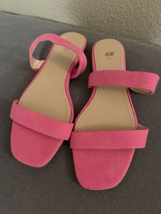 Sandalias rosa HM - talla 37