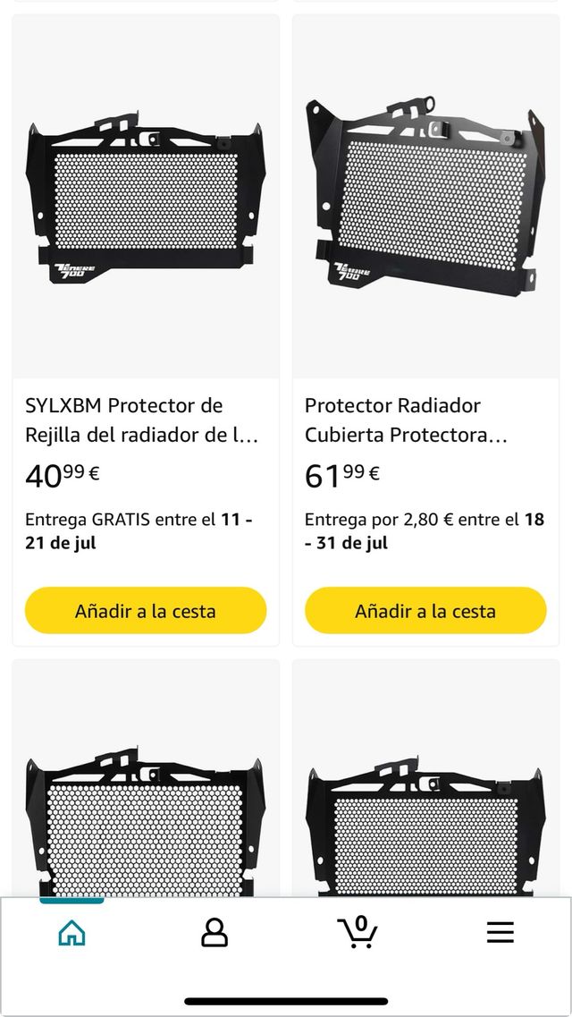 Protector Rejilla Radiador Moto tenere 700 yamaha