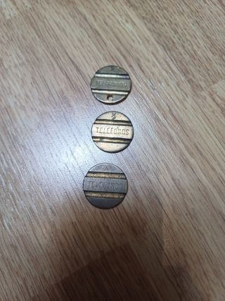 3 Fichas Telefónicas Antiguas