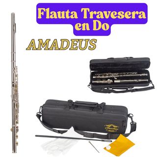 Flauta Travesera Amadeus - Niquelada