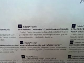 Mochila portabebes fidella fusion toddler