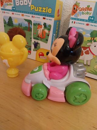 Minnie Mouse Coche + Puzzles