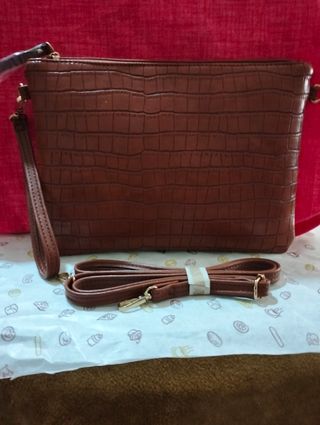 Bolso bandolera marrón