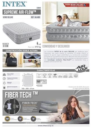 Letto ad Aria Intex Supreme 64490NP Doppio