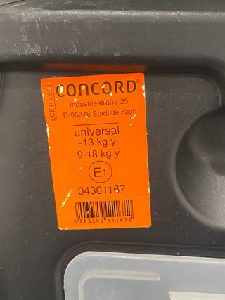 Silla coche Concord grupo 3 (9-18kg)