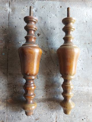 Piedi letto antichi in legno