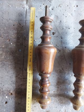 Piedi letto antichi in legno