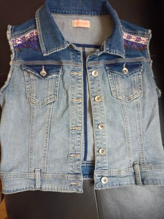Chaleco vaquero Stradivarius L