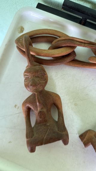 2 Figuras étnicas madera | Collar