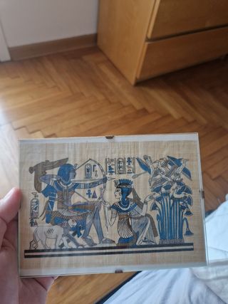 Papiro egizio incorniciato
