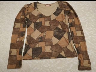 Camiseta marrón vintage
