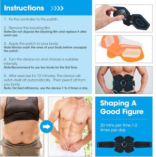 Electroestimulador Muscular Abdominal EMS