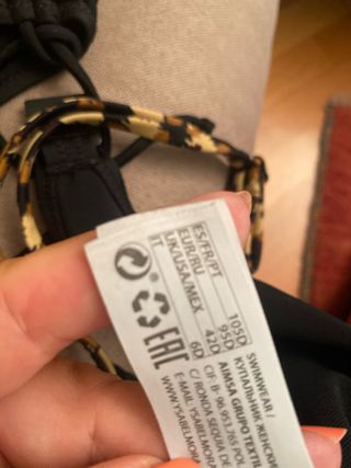 Bikini Ysabel Mora XL - Nero/Marrone