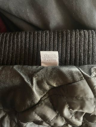 Giacca Pelle Sarabanda nera bambina