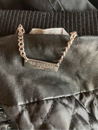 Giacca Pelle Sarabanda nera bambina