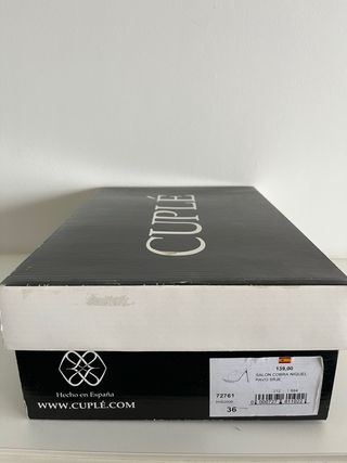 Zapatos tacón CUPLÉ ante verde azulado