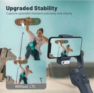 Gimbal L7C PRO: Seguimiento facial, luz, trípode