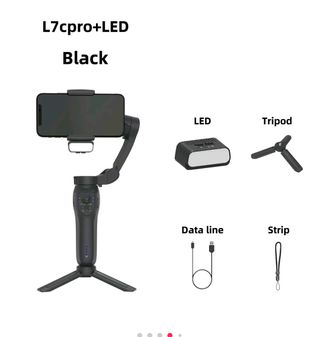 Gimbal L7C PRO: Seguimiento facial, luz, trípode