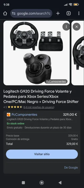 Simulador Conducir Xbox/PC PlaySeat Completo.