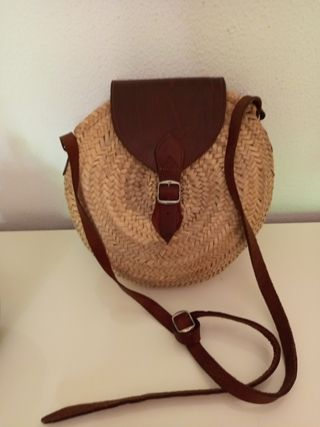 Bolso paja marrón