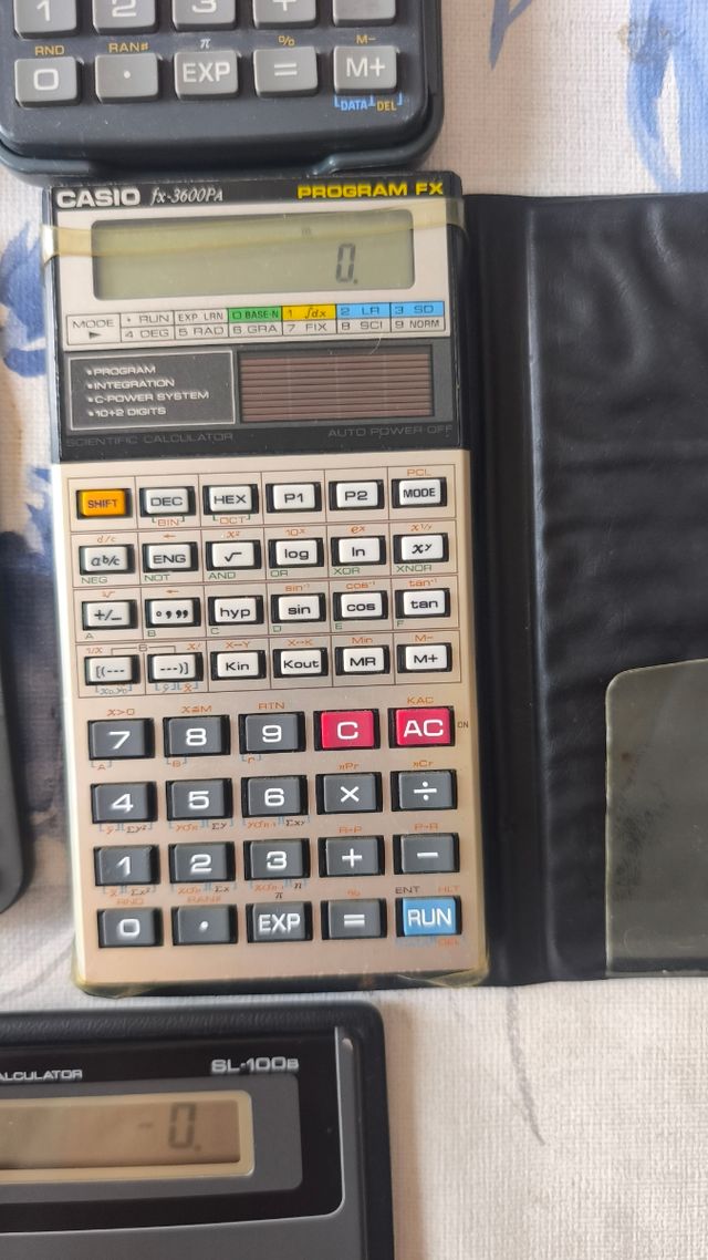 Lotto 5 calcolatrici vintage