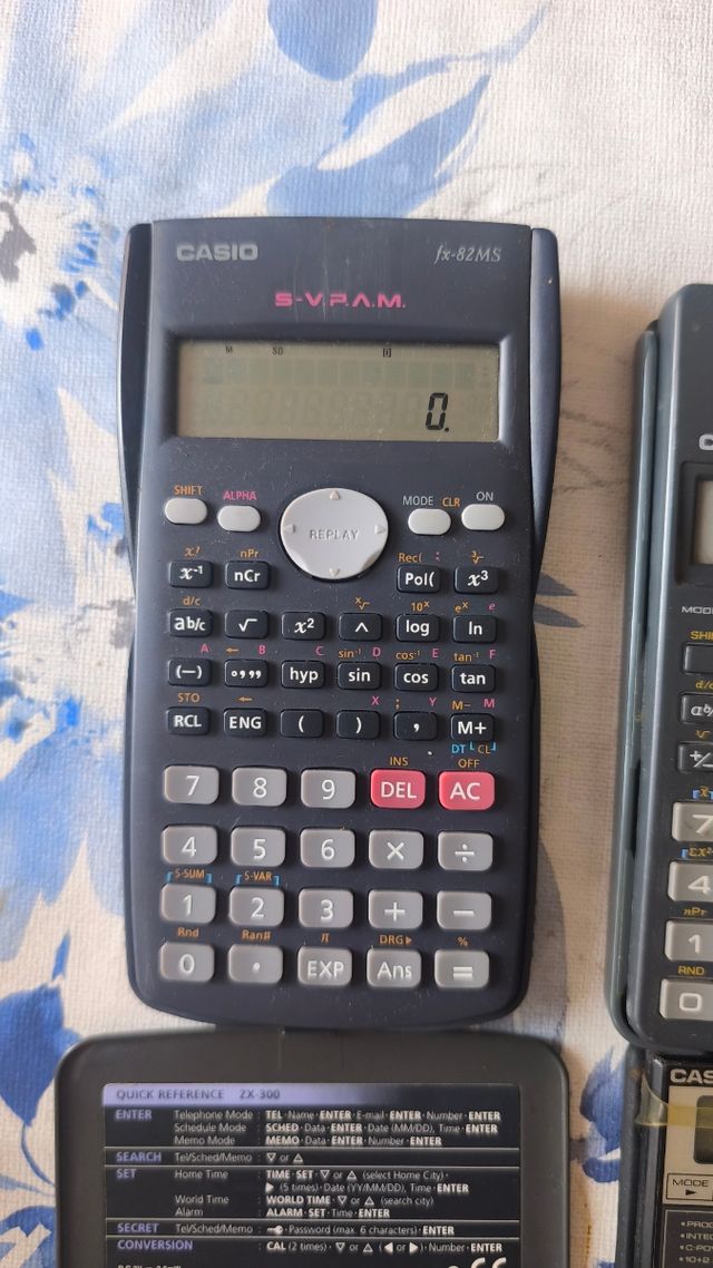 Lotto 5 calcolatrici vintage