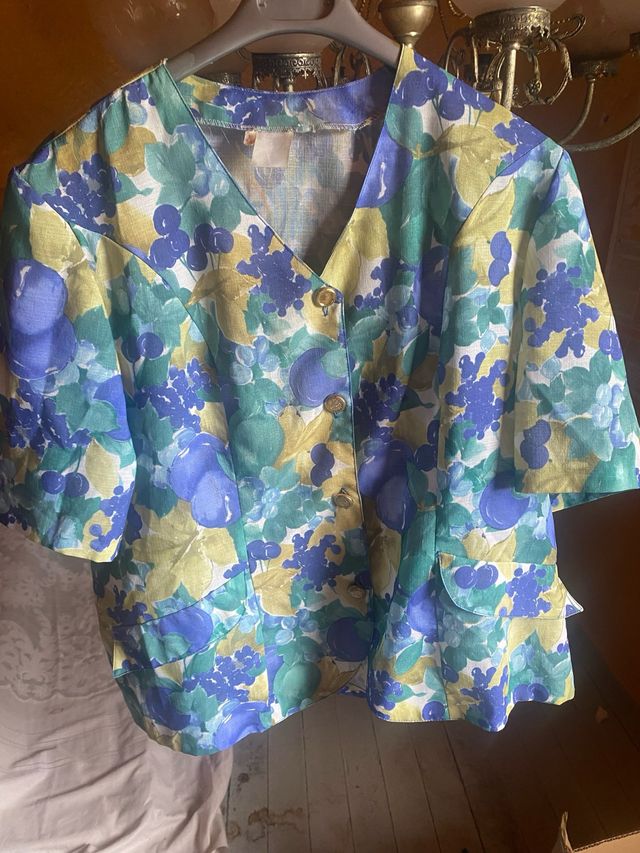 Chaqueta flores - talla 56