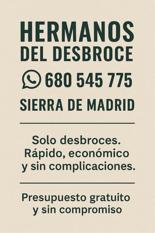 Desbrozadora - Sierra Madrid