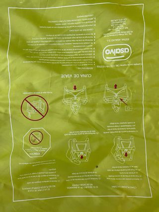 Cuna viaje - 2 alturas y cambiador