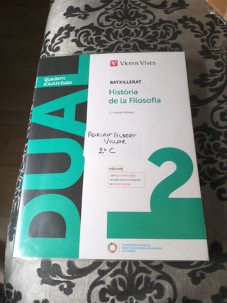 HISTORIA DE LA FILOSOFIA  2 bach libro de activida