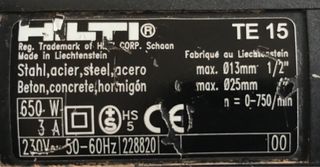 Martillo percutor Hilti TE 15