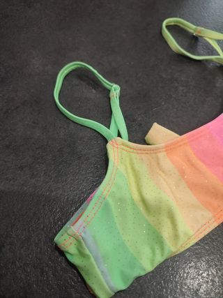 Costume Bambina 9-10 anni arcobaleno