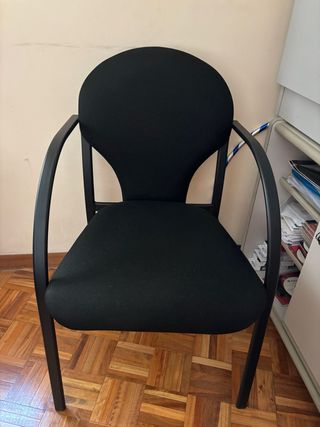 2 Sillas oficina - negras