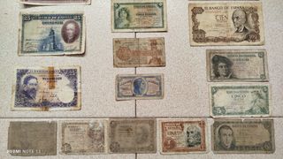 Billetes antiguos España - Lote