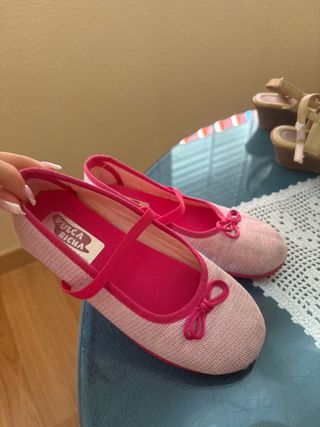 Zapatillas Vulca Bicha niña rosa talla 32