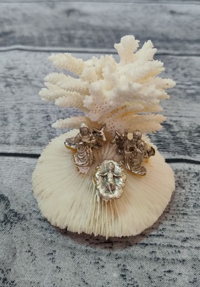 Presepe in Madrepora bianca