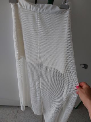 Gonna-Pantaloncino bianca in rete