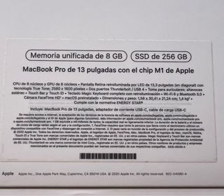 MacBook Pro 13" Apple - Caja