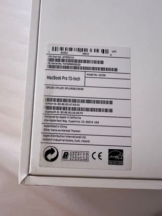 MacBook Pro 13" Apple - Caja