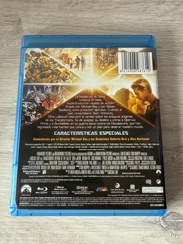 Blu-ray Transformers - Trilogía