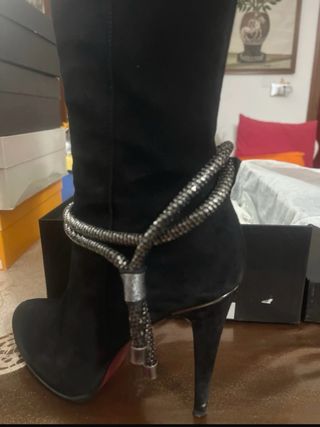 Stivali Mugnai camoscio neri tg 40